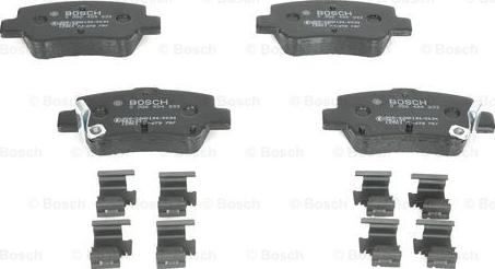 BOSCH 0 986 494 933 - Тормозные колодки, дисковые, комплект autospares.lv