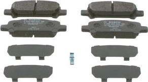 BOSCH 0 986 494 445 - Тормозные колодки, дисковые, комплект autospares.lv