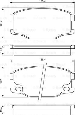 BOSCH 0 986 494 442 - Тормозные колодки, дисковые, комплект autospares.lv