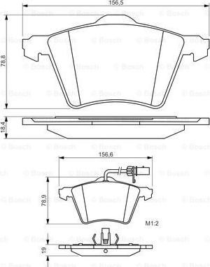 BOSCH 0 986 494 415 - Тормозные колодки, дисковые, комплект autospares.lv