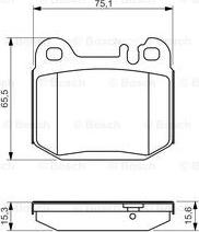 BOSCH 0 986 494 410 - Тормозные колодки, дисковые, комплект autospares.lv