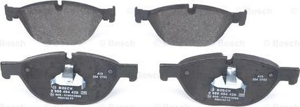 BOSCH 0 986 494 429 - Тормозные колодки, дисковые, комплект autospares.lv