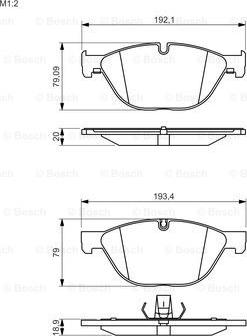 BOSCH 0 986 494 429 - Тормозные колодки, дисковые, комплект autospares.lv