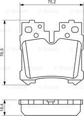 BOSCH 0 986 494 424 - Тормозные колодки, дисковые, комплект autospares.lv