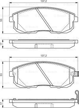 BOSCH 0 986 494 546 - Тормозные колодки, дисковые, комплект autospares.lv