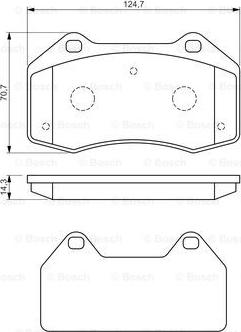 BOSCH 0 986 494 551 - Тормозные колодки, дисковые, комплект autospares.lv