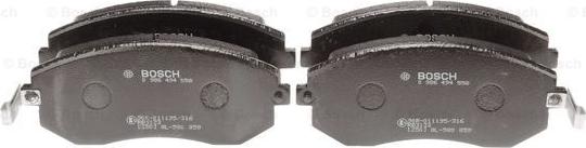 BOSCH 0 986 494 558 - Тормозные колодки, дисковые, комплект autospares.lv