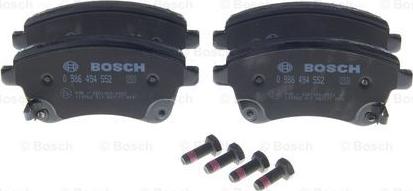 BOSCH 0 986 494 552 - Тормозные колодки, дисковые, комплект autospares.lv