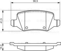 BOSCH 0 986 494 569 - Тормозные колодки, дисковые, комплект autospares.lv