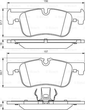 BOSCH 0 986 494 561 - Тормозные колодки, дисковые, комплект autospares.lv