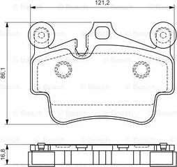 BOSCH 0 986 494 567 - Тормозные колодки, дисковые, комплект autospares.lv