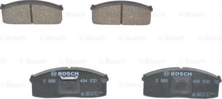 BOSCH 0 986 494 530 - Тормозные колодки, дисковые, комплект autospares.lv