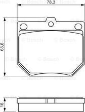 BOSCH 0 986 494 579 - Тормозные колодки, дисковые, комплект autospares.lv