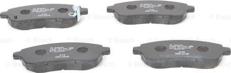 BOSCH 0 986 494 574 - Тормозные колодки, дисковые, комплект autospares.lv