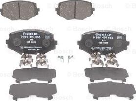 BOSCH 0 986 494 655 - Тормозные колодки, дисковые, комплект autospares.lv