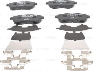 BOSCH 0 986 494 652 - Тормозные колодки, дисковые, комплект autospares.lv