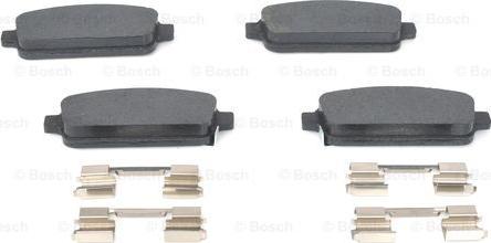 BOSCH 0 986 494 666 - Тормозные колодки, дисковые, комплект autospares.lv