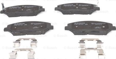 BOSCH 0 986 494 631 - Тормозные колодки, дисковые, комплект autospares.lv