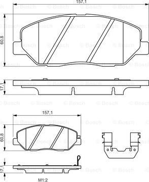 BOSCH 0 986 494 631 - Тормозные колодки, дисковые, комплект autospares.lv