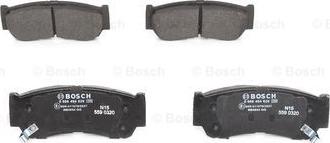 BOSCH 0 986 494 628 - Тормозные колодки, дисковые, комплект autospares.lv