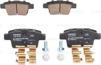 BOSCH 0 986 494 622 - Тормозные колодки, дисковые, комплект autospares.lv