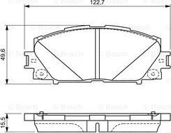 BOSCH 0 986 494 670 - Тормозные колодки, дисковые, комплект autospares.lv