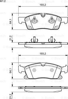 BOSCH 0 986 494 672 - Тормозные колодки, дисковые, комплект autospares.lv