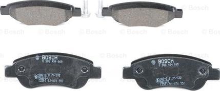 BOSCH 0 986 494 065 - Тормозные колодки, дисковые, комплект autospares.lv