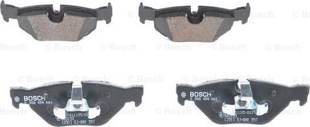 BOSCH 0 986 494 061 - Тормозные колодки, дисковые, комплект autospares.lv