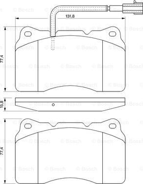 BOSCH 0 986 494 067 - Тормозные колодки, дисковые, комплект autospares.lv