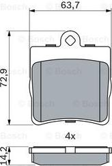 BOSCH 0 986 494 016 - Тормозные колодки, дисковые, комплект autospares.lv