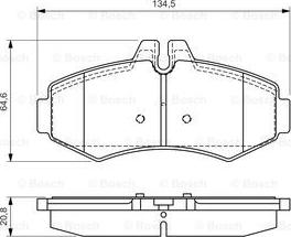 BOSCH 0 986 494 013 - Тормозные колодки, дисковые, комплект autospares.lv