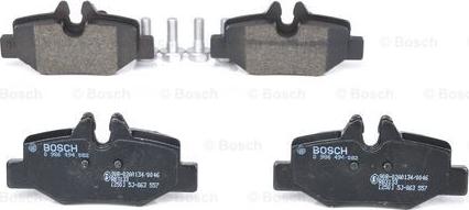 BOSCH 0 986 494 082 - Тормозные колодки, дисковые, комплект autospares.lv