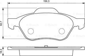 BOSCH 0 986 494 034 - Тормозные колодки, дисковые, комплект autospares.lv