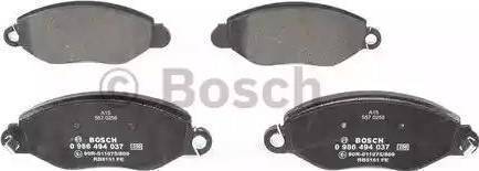 BOSCH 986424657 - Тормозные колодки, дисковые, комплект autospares.lv