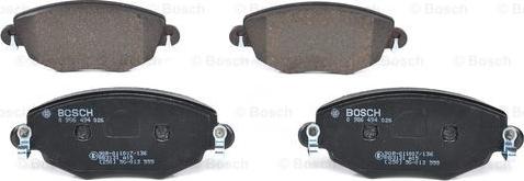 BOSCH 0 986 494 026 - Тормозные колодки, дисковые, комплект autospares.lv