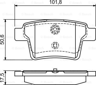 BOSCH 0 986 494 076 - Тормозные колодки, дисковые, комплект autospares.lv