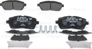 BOSCH 0 986 494 195 - Тормозные колодки, дисковые, комплект autospares.lv