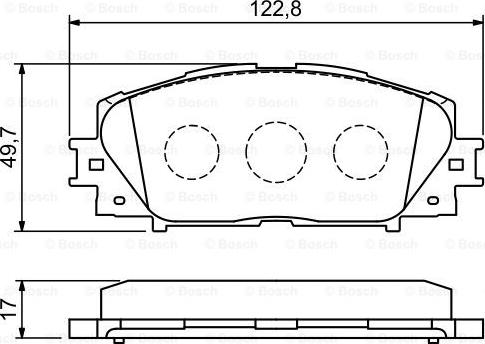 BOSCH 0 986 494 198 - Тормозные колодки, дисковые, комплект autospares.lv