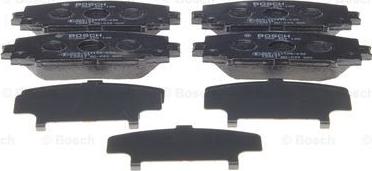 BOSCH 0 986 494 198 - Тормозные колодки, дисковые, комплект autospares.lv