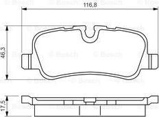 BOSCH 0 986 494 148 - Тормозные колодки, дисковые, комплект autospares.lv