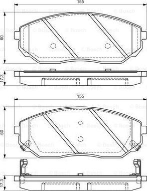 BOSCH 0 986 494 143 - Тормозные колодки, дисковые, комплект autospares.lv