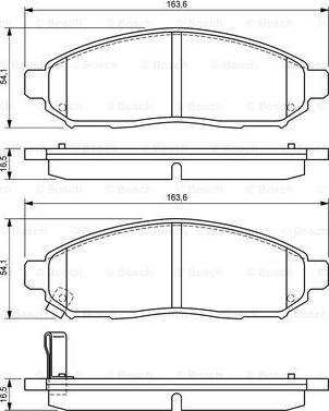 BOSCH 0 986 494 151 - Тормозные колодки, дисковые, комплект autospares.lv