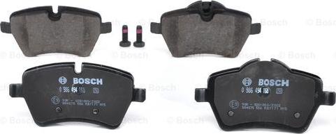 BOSCH 0 986 494 168 - Тормозные колодки, дисковые, комплект autospares.lv