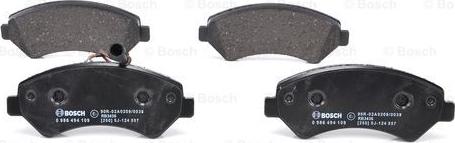 BOSCH 0 986 494 109 - Тормозные колодки, дисковые, комплект autospares.lv