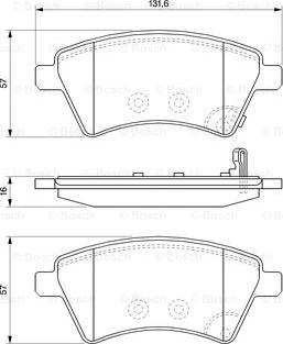 BOSCH 0 986 494 129 - Тормозные колодки, дисковые, комплект autospares.lv