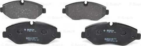 BOSCH 0 986 494 121 - Тормозные колодки, дисковые, комплект autospares.lv