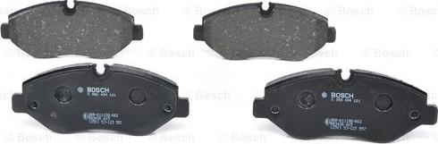 BOSCH 0 986 494 121 - Тормозные колодки, дисковые, комплект autospares.lv