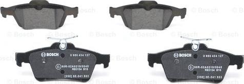 BOSCH 0 986 494 127 - Тормозные колодки, дисковые, комплект autospares.lv