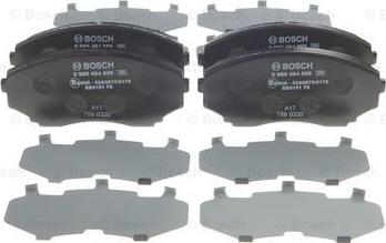 BOSCH 0 986 494 855 - Тормозные колодки, дисковые, комплект autospares.lv